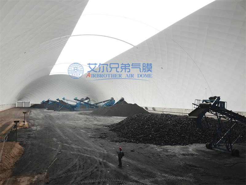 氣膜建筑：新型儲煤建筑，有效改善煤場與環(huán)境的關系